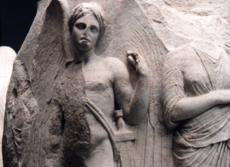 Thanatos - Symbol of Death - Stone Carving